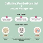 Cellulite & Fat Burn Gel-200ml+Cellulite Massager