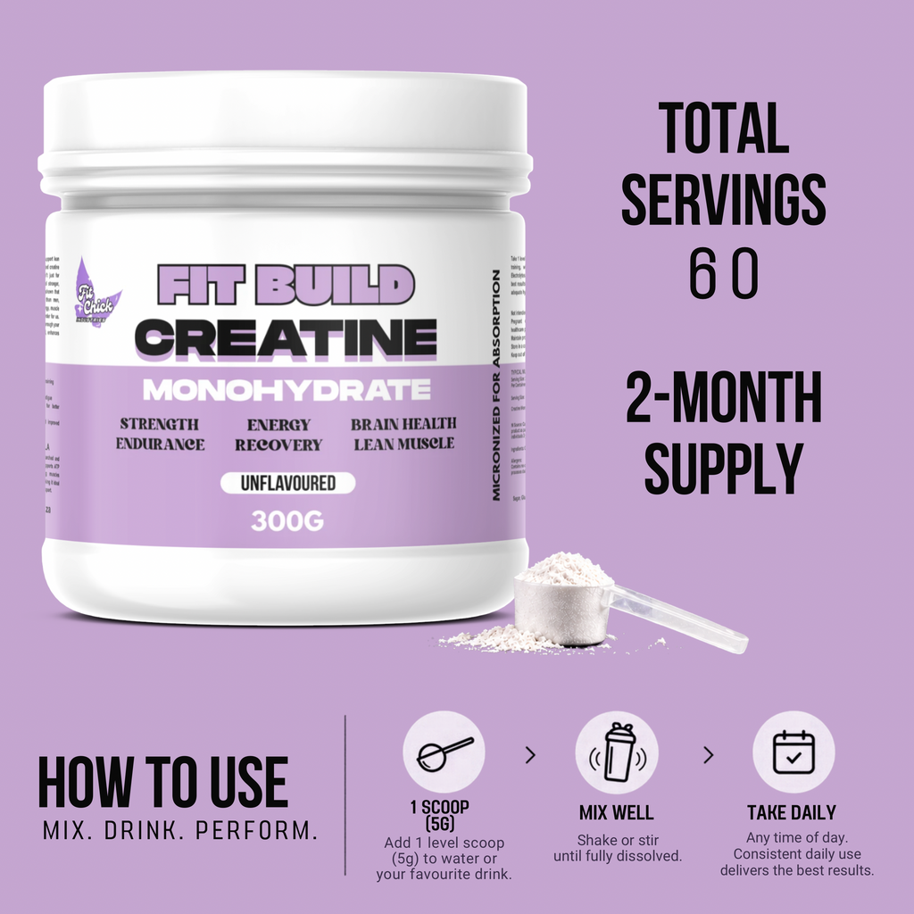 Fit Chick Fit Build Creatine Monohydrate - Unflavoured 300g