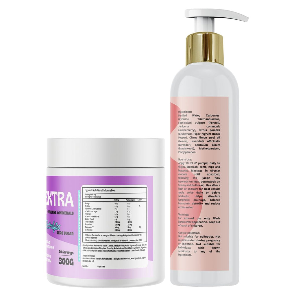 1 Elektra Savage Grape + Cellulite fat burn gel
